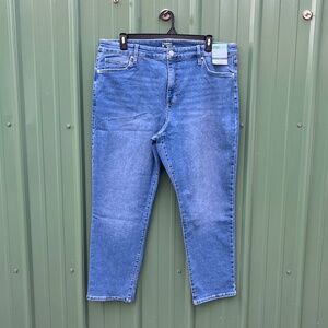 Straight Denim High Rise Jeans Pants Size 18W